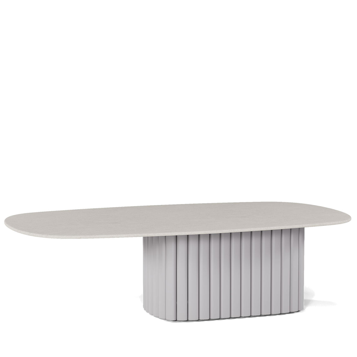 Manutti Nami Table basse céramique 128x72cm h:36cm Flint AF13 Céramique Perla 12mm 5K66 