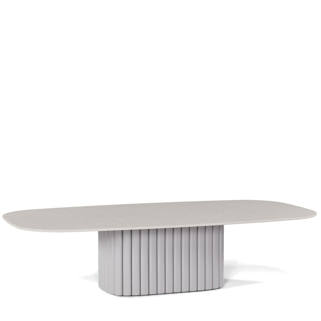 Manutti Nami Table basse céramique 148x74cm h:36cm Flint AF13 Céramique Perla 12mm 5K66 