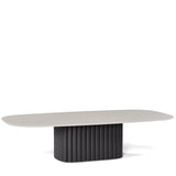 Manutti Nami Table basse céramique 148x74cm h:36cm Lava AF10 Céramique Perla 12mm 5K66 