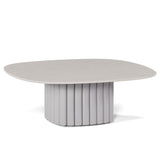 Manutti Nami Table basse céramique 78x78cm h:27cm Flint AF13 Céramique Perla 12mm 5K66 