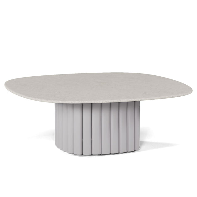 Manutti Nami Table basse céramique 78x78cm h:27cm Flint AF13 Céramique Perla 12mm 5K66 