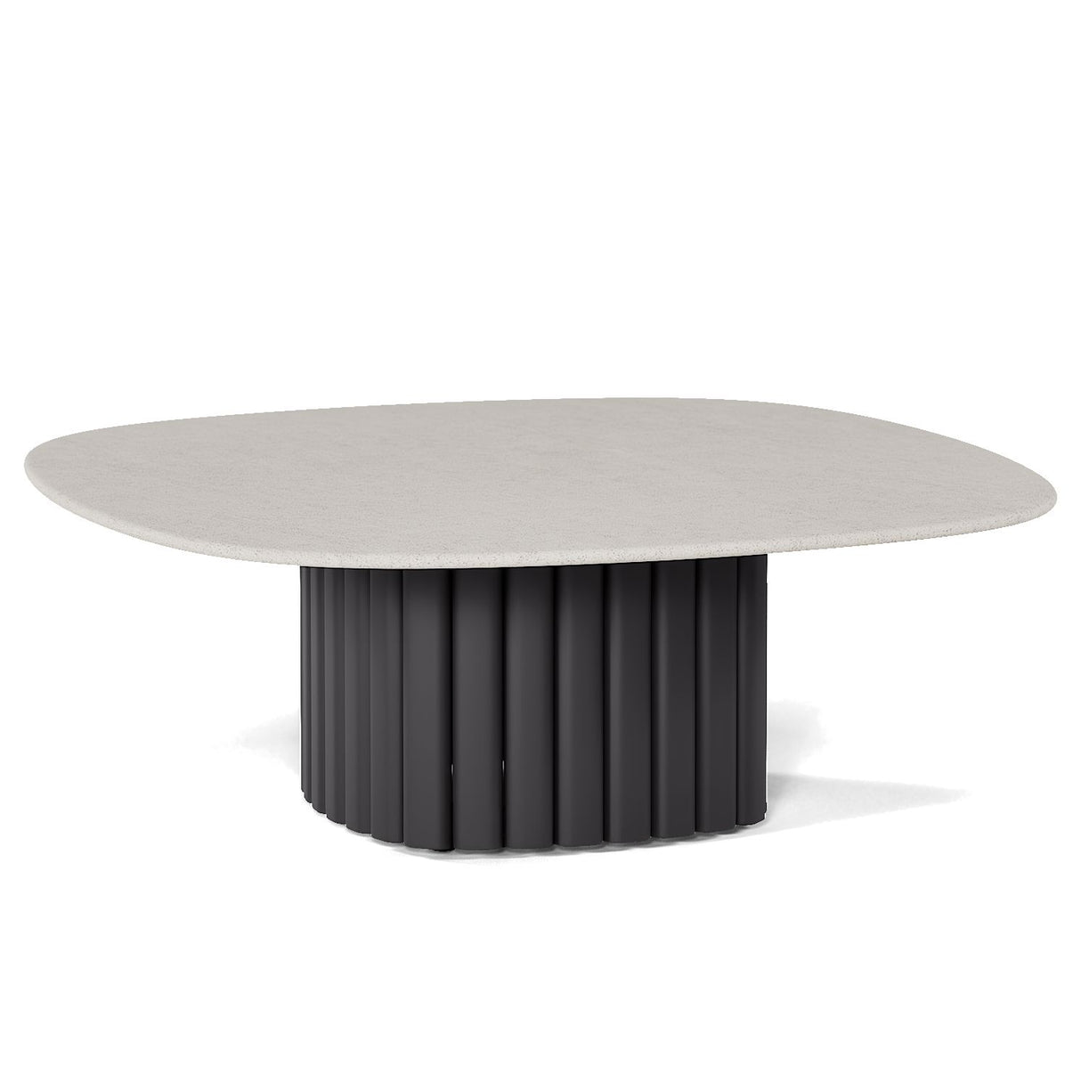 Manutti Nami Table basse céramique 78x78cm h:27cm Lava AF10 Céramique Perla 12mm 5K66 
