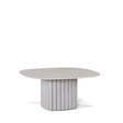 Manutti Nami Table basse céramique 78x78cm h:36cm Flint AF13 Céramique Perla 12mm 5K66 