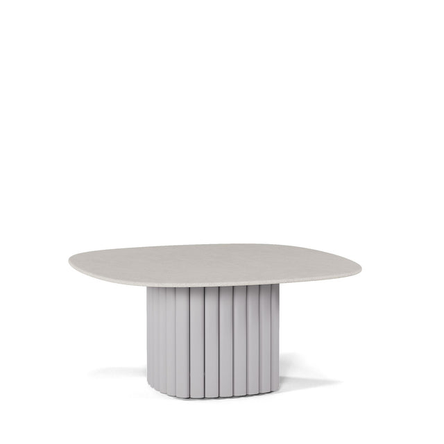 Manutti Nami Table basse céramique 78x78cm h:36cm Flint AF13 Céramique Perla 12mm 5K66 