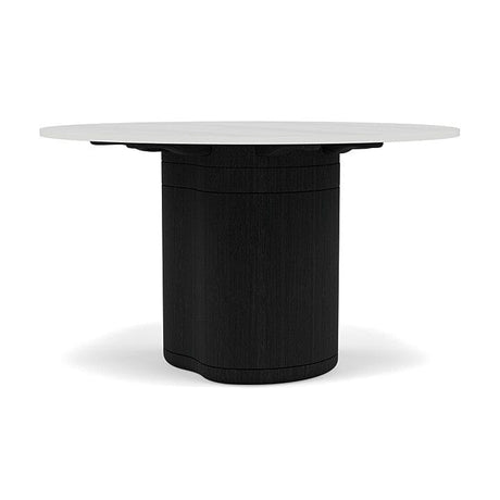 Manutti Ogado Table Repas Ø125cm Teck Scuro HFTS Céramique Perle 12mm (5K66) 