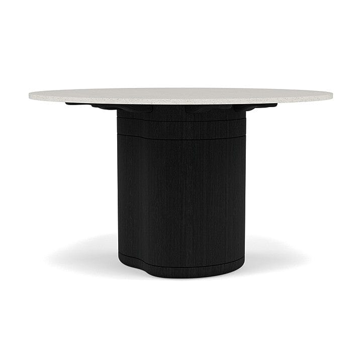 Manutti Ogado Table Repas Ø125cm Teck Scuro HFTS Céramique Speckled Sand 12mm (5K73) 