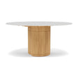Manutti Ogado Table Repas Ø148cm Teck Brushed HFTB Céramique Perle 12mm (5K66) 