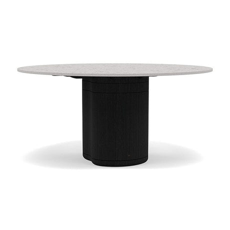 Manutti Ogado Table Repas Ø148cm Teck Scuro HFTS Céramique Fossil 12mm (5K53) 