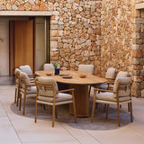 Manutti Ogado Table repas Organic 310x135cm Brushed Teak 