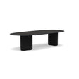 Manutti Ogado Table repas Organic 310x135cm Teck Scuro HFTS Céramique Basalt Black (5K67) 