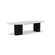 Manutti Ogado Table repas Organic 310x135cm Teck Scuro HFTS Céramique Perla (5K66) 