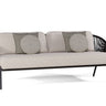 Manutti Radoc Radius Canapé 2,5-Seater, coussins non inclus Lava SF10 - Rope Anthracite 4.5mm (1R03) 