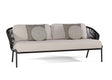 Manutti Radoc Radius Canapé 2,5-Seater, coussins non inclus Lava SF10 - Rope Anthracite 4.5mm (1R03) 