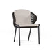 Manutti Radoc Radius Fauteuil repas, coussins non inclus Lava SF10 - Rope Anthracite 4.5 mm (1R03) 