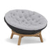Manutti Sandua Coussin d'assise et de dossier pour Papasan Daybed (Cat.B) Chinchilla grey C180 