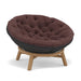 Manutti Sandua Coussin d'assise et de dossier pour Papasan Daybed (Cat.C) FR Burgundy truffle C195 