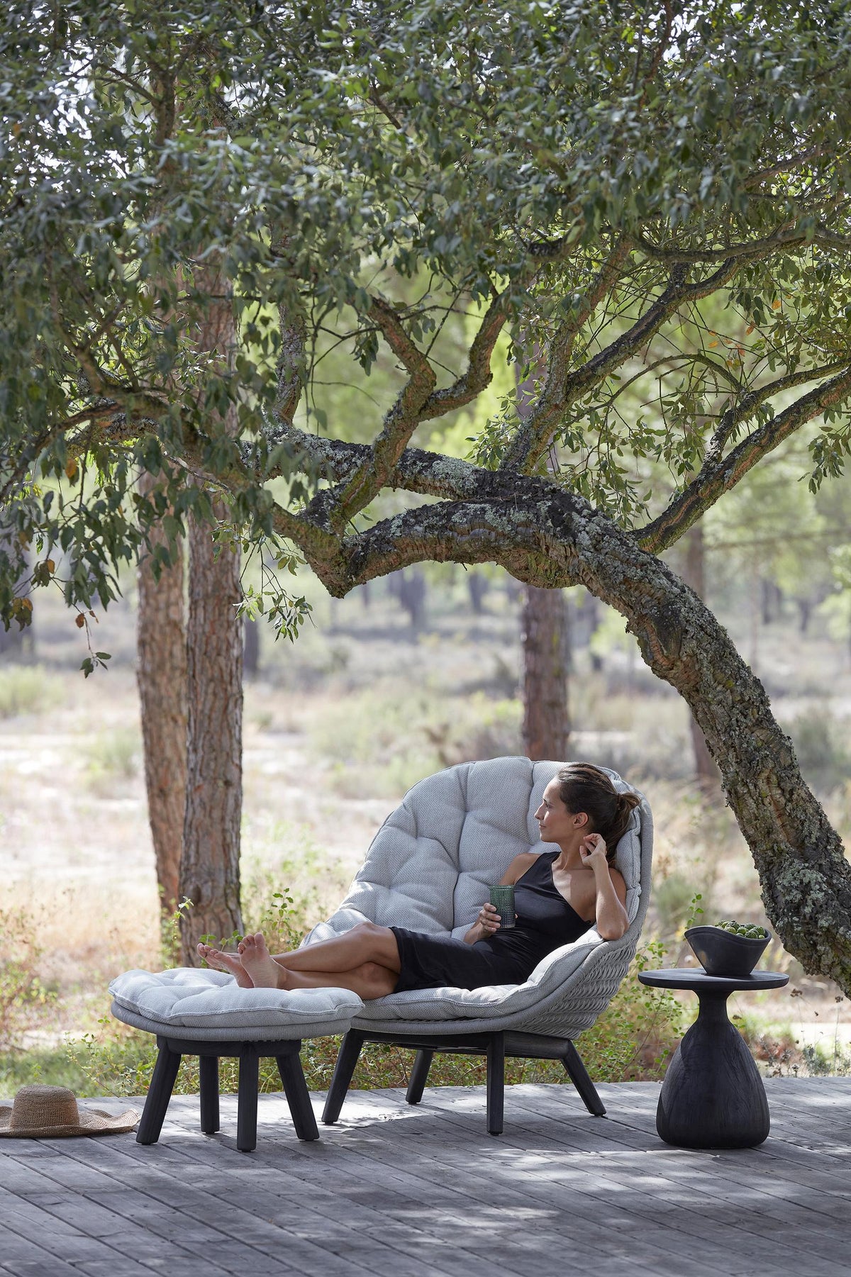 Manutti Sandua Papasan Daybed, coussins non inclus