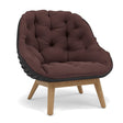 Manutti Sandua Set de Coussin pour High back Lounge Chair (Cat.C) FR Burgundy truffle C195 
