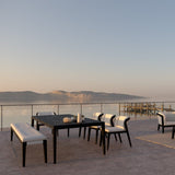 Manutti Sunrise Bench 235x42cm Hauteur: 50cm, coussins en sus 