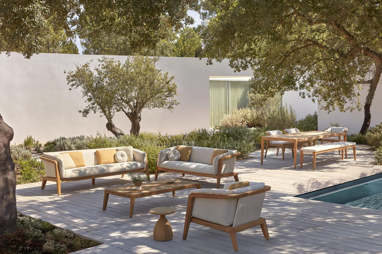 Manutti Sunrise Chaise repas, coussins non inclus 