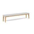 Manutti Sunrise Coussin d'assise Banc 235x42cm (Cat.B) FR Moon White CF169 