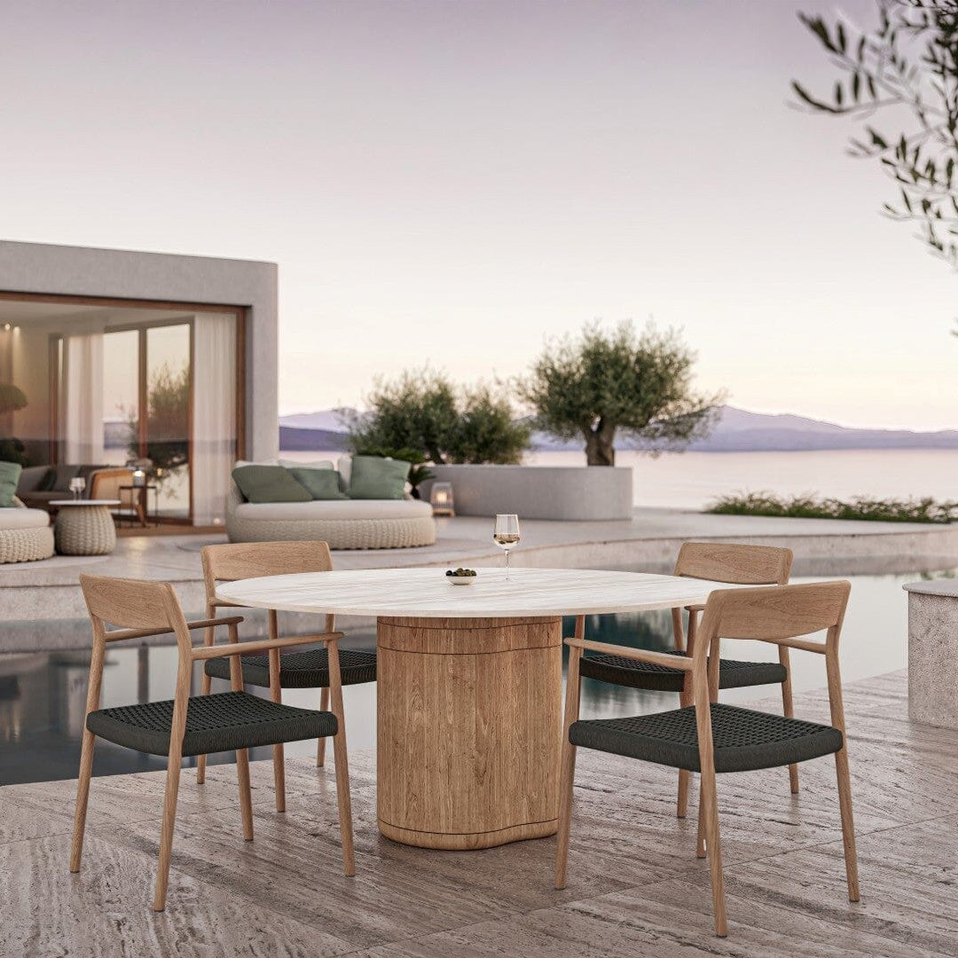 Manutti Tamo Dining Chair - Fauteuil repas, coussins non inclus 
