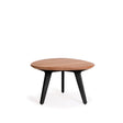 Manutti Torsa Organic Table basse Ø60cm h:35cm Piètement Teak scuro + Plateau Teak brushed 