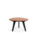 Manutti Torsa Organic Table basse Ø60cm h:35cm Piètement Teak scuro + Plateau Teak brushed 