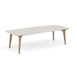 Manutti Torsa Table 264x118cm Teak Natural (HFTK) Céramique Speckled Sand 12mm (5K73) 