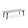 Manutti Torsa Table 264x118cm Teak Nero Scuro (HFTN) Céramique Fossil 12mm (5K53) 