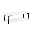 Manutti Torsa Table 264x118cm Teak Nero Scuro (HFTN) Céramique Marble White 12mm (5K58) 