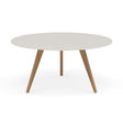 Manutti Torsa Table ø148cm Teak Natural (HFTK) Céramique Speckled Sand 12mm (5K73) 
