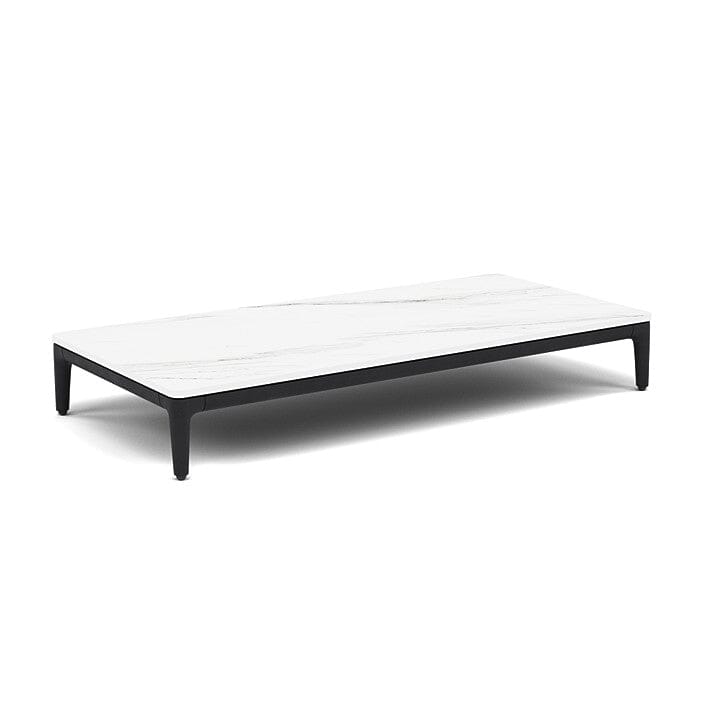 Manutti Zendo Sense Coffee Table 96x46cm h:15cm Lava AF10 Ceramic Marble White 12mm 5K58 
