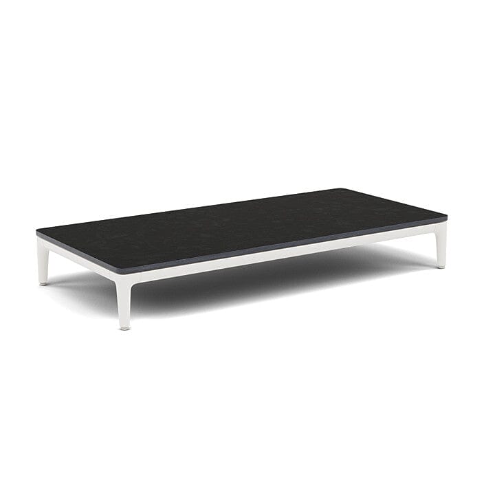 Manutti Zendo Sense Coffee Table 96x46cm h:15cm White AF08 Ceramic Basalt Black 12mm 5K67 