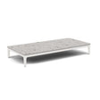 Manutti Zendo Sense Coffee Table 96x46cm h:15cm White AF08 Ceramic Fossil 12mm 5K53 