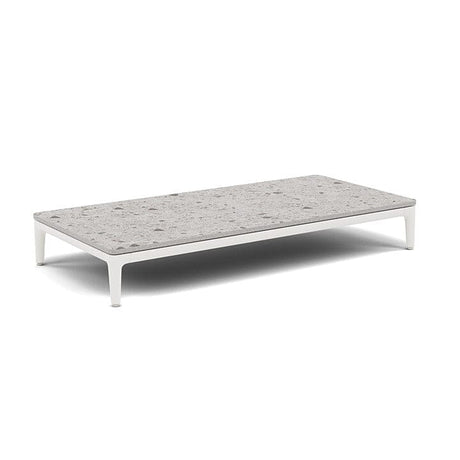 Manutti Zendo Sense Coffee Table 96x46cm h:15cm White AF08 Ceramic Fossil 12mm 5K53 