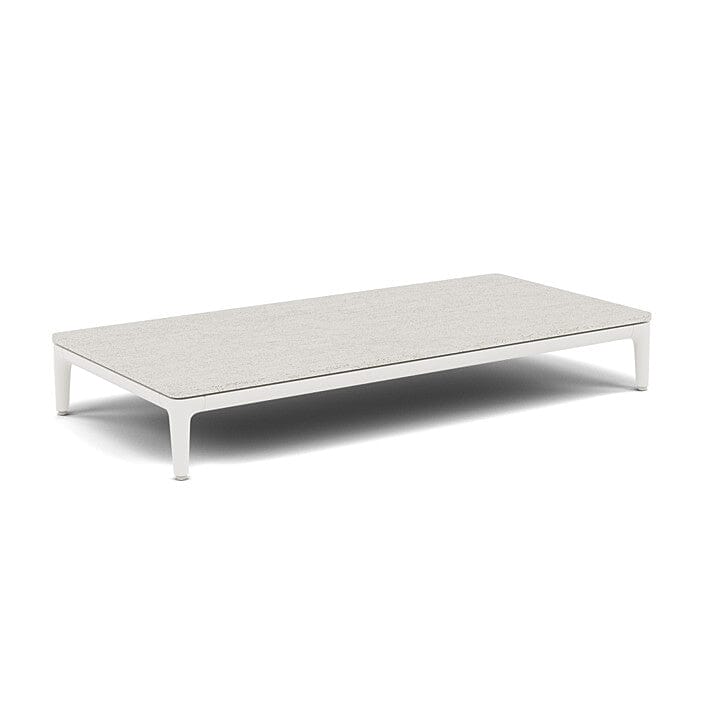 Manutti Zendo Sense Coffee Table 96x46cm h:15cm White AF08 Ceramic Speckled Sand 12mm 5K73 