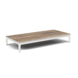 Manutti Zendo Sense Coffee Table 96x46cm h:15cm White AF08 Ceramic Travertin Geo 12mm 5K54 