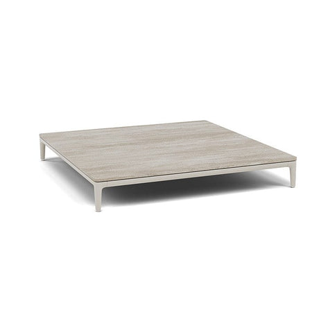 Manutti Zendo Sense Coffee Table 96x96cm h:15cm Flint AF13 Ceramic Travertin Crema 12mm 5K74 