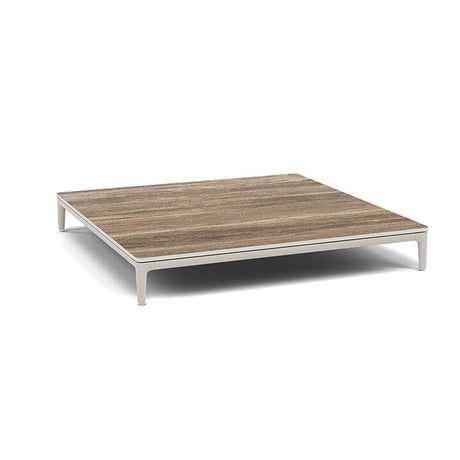 Manutti Zendo Sense Coffee Table 96x96cm h:15cm Flint AF13 Ceramic Travertin Geo 12mm 5K54 