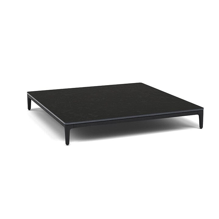 Manutti Zendo Sense Coffee Table 96x96cm h:15cm Lava AF10 Ceramic Basalt Black 12mm 5K67 