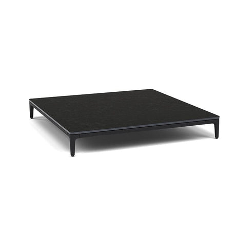 Manutti Zendo Sense Coffee Table 96x96cm h:15cm Lava AF10 Ceramic Basalt Black 12mm 5K67 