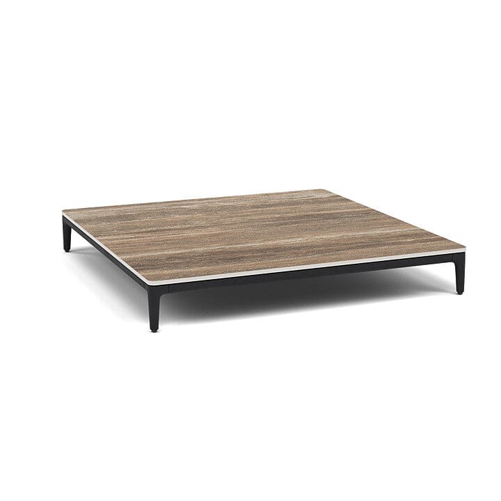 Manutti Zendo Sense Coffee Table 96x96cm h:15cm Lava AF10 Ceramic Travertin Geo 12mm 5K54 