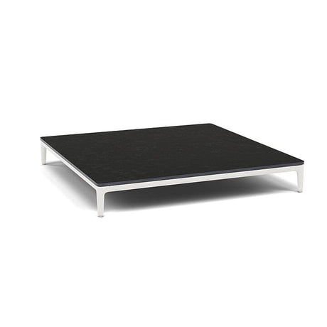 Manutti Zendo Sense Coffee Table 96x96cm h:15cm White AF08 Ceramic Basalt Black 12mm 5K67 