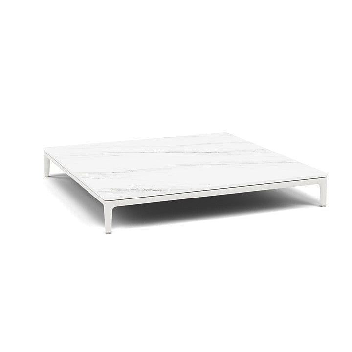 Manutti Zendo Sense Coffee Table 96x96cm h:15cm White AF08 Ceramic Marble White 12mm 5K58 