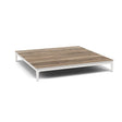 Manutti Zendo Sense Coffee Table 96x96cm h:15cm White AF08 Ceramic Travertin Geo 12mm 5K54 