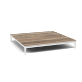 Manutti Zendo Sense Coffee Table 96x96cm h:15cm White AF08 Ceramic Travertin Geo 12mm 5K54 