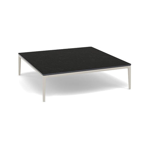 Manutti Zendo Sense Outdoor Coffee Table 96x96cm h:25cm Flint AF13 Ceramic Basalt Black 12mm 5K67 
