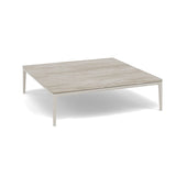 Manutti Zendo Sense Outdoor Coffee Table 96x96cm h:25cm Flint AF13 Ceramic Travertin Crema 12mm 5K74 