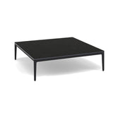 Manutti Zendo Sense Outdoor Coffee Table 96x96cm h:25cm Lava AF10 Ceramic Basalt Black 12mm 5K67 